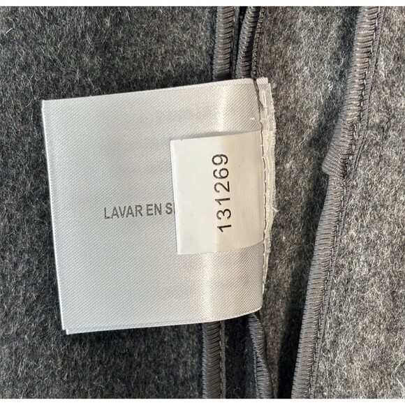 Michael Kors Wool Blend Waterfall Jacket Coat Black Gray XS Open Front Pockets - Picture 7 of 13